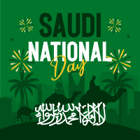 Celebrate Saudi National Day Instagram Post Design