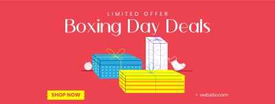 Boxing Day Deals Facebook cover Image Preview