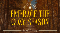 Cozy Autumn Season Facebook Event Cover Image Preview