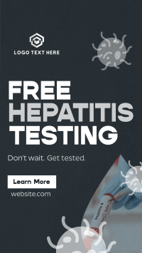 Textured Hepatitis Testing Instagram Reel Image Preview