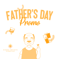 Fathers Day Promo Instagram Post Design