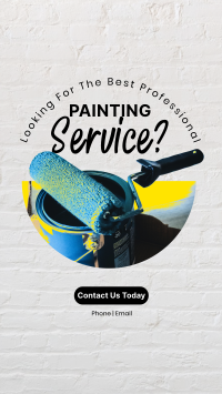 The Painting Service Facebook Story Design