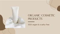 Organic Cosmetic Facebook Event Cover Design
