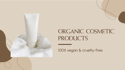 Organic Cosmetic Facebook event cover Image Preview