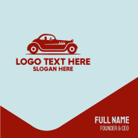 Vintage Classic Automobile Car Business Card Design