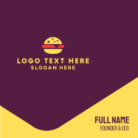 Fast Food Burger Business Card Design