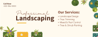 Professional Landscaping Facebook Cover Image Preview