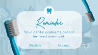 Dental Reminder Facebook event cover Image Preview