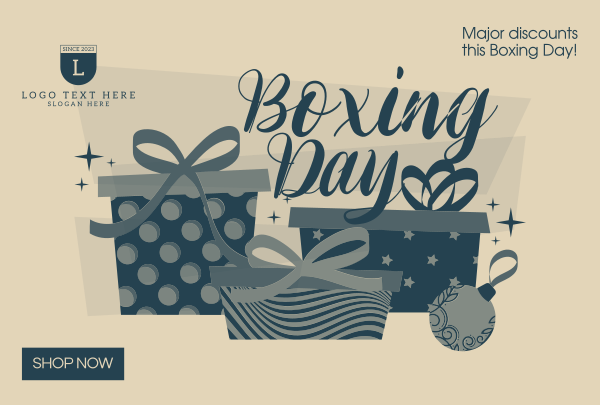 Boxing Day Presents Pinterest Cover Design Image Preview