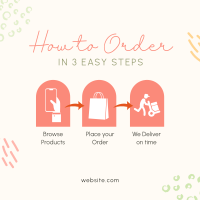Easy Order Guide Instagram Post Design