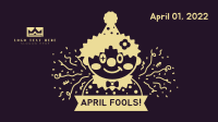 April Fools Clown Banner Facebook Event Cover Design