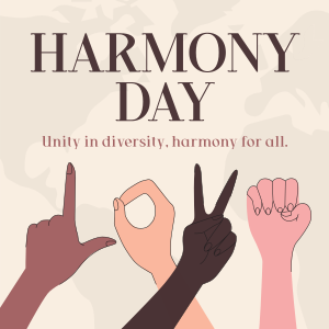 LOVE Sign Harmony Day Instagram post Image Preview