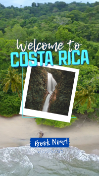 Paradise At Costa Rica Facebook Story Design