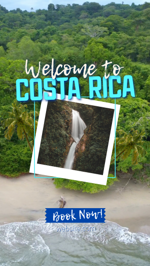 Paradise At Costa Rica Facebook story Image Preview