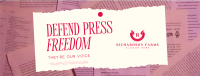 Defend Press Freedom Facebook Cover Image Preview