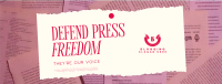 Defend Press Freedom Facebook Cover Design