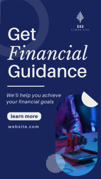 Modern Corporate Get Financial Guidance Facebook Story Design