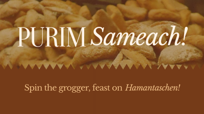 Purim Sameach! Facebook event cover Image Preview