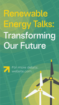 Renewable Energy Talks TikTok Video Image Preview