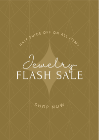 Elegant Jewelry Flash Sale Flyer Design