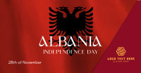 Albanian Independence Facebook Ad Design