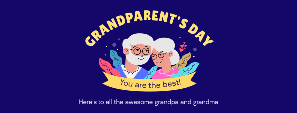 Grandparent's Day Facebook Cover Design Image Preview