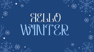 Cold Hugs And Snowflake Facebook event cover Image Preview