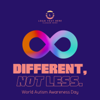 Autism Awareness Infinity Instagram post Image Preview