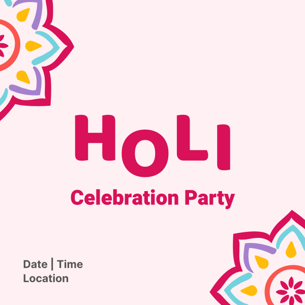Holi Get Together Instagram Post Design Image Preview