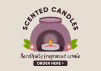 Fragranced Candles Postcard Design