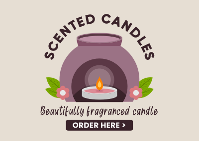 Fragranced Candles Postcard Image Preview