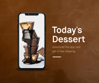 Today's Dessert Facebook Post Design