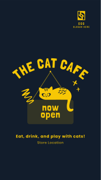 Cat Cafe Facebook story Image Preview