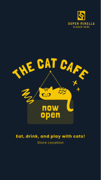 Cat Cafe Facebook Story Image Preview