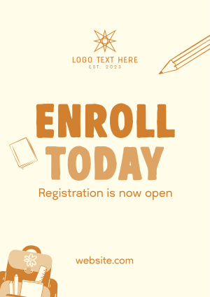 Enrollment Is Now Ongoing Flyer Image Preview