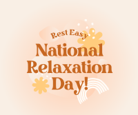 National Relaxation Day Greeting Facebook Post Design