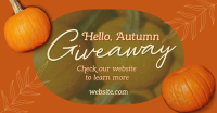 Hello Autumn Giveaway Facebook Ad Design