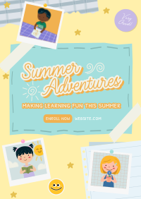 Summer Education Bulletin Flyer Design