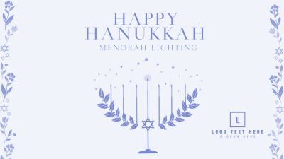 Happy Menorah  Facebook event cover Image Preview