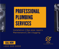 Minimalist Plumbing Service Facebook post Image Preview