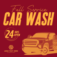 Car Wash Cleaning Service  Instagram Post Design