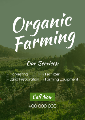 Farm for Organic Poster Image Preview