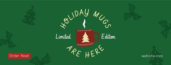 Holiday Mug Facebook Cover Design Image Preview