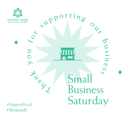 Support Small Shops Facebook Post Design
