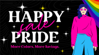 Modern Happy Pride Month Sale  Facebook Event Cover Design