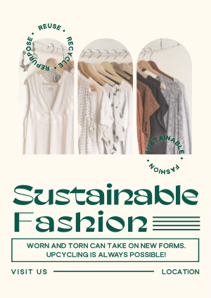 Minimalist Sustainable Fashion Poster Image Preview