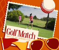 Midcentury Modern Golf Match Facebook post Image Preview