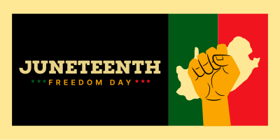 Juneteenth Freedom Celebration Twitter Post Image Preview