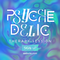 Psychedelic Therapy Session Instagram Post Design