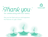 Happy Diwali Thank You Card Image Preview